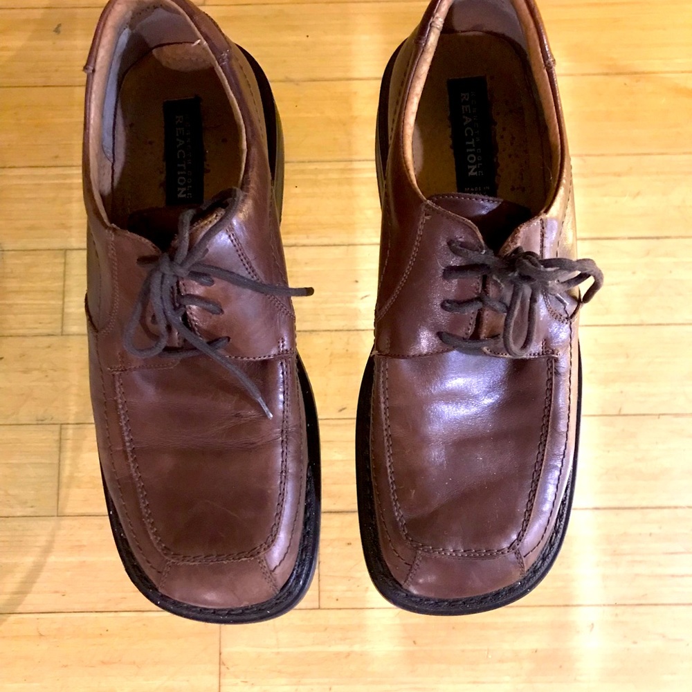 Mens Italian Made Brown Dress Shoes. Size 11